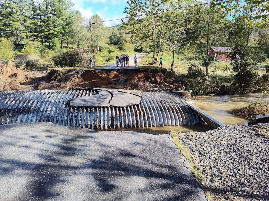 swannanona_bridge Washed out bridge in swannanona